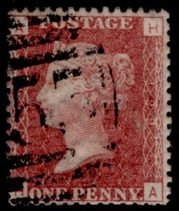 GB QV SG43, 1d rose-red PLATE 199, FINE USED. HA