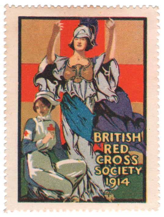 (I.B) Great War Cinderella : British Red Cross Charity Stamp