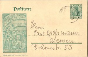 Germany 5pf Germania Printed to Private Order 500th Anniversary - University ...