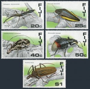 Fiji 574-578, MNH. Michel 568-572. Beetles 1987. Bulbogaster ctenostomoides,
