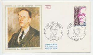 Cover / Postmark France 1974 Jean Giraudoux - Writer