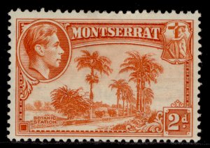 MONTSERRAT GVI SG104, 2d orange, LH MINT. Cat £25. PERF 13