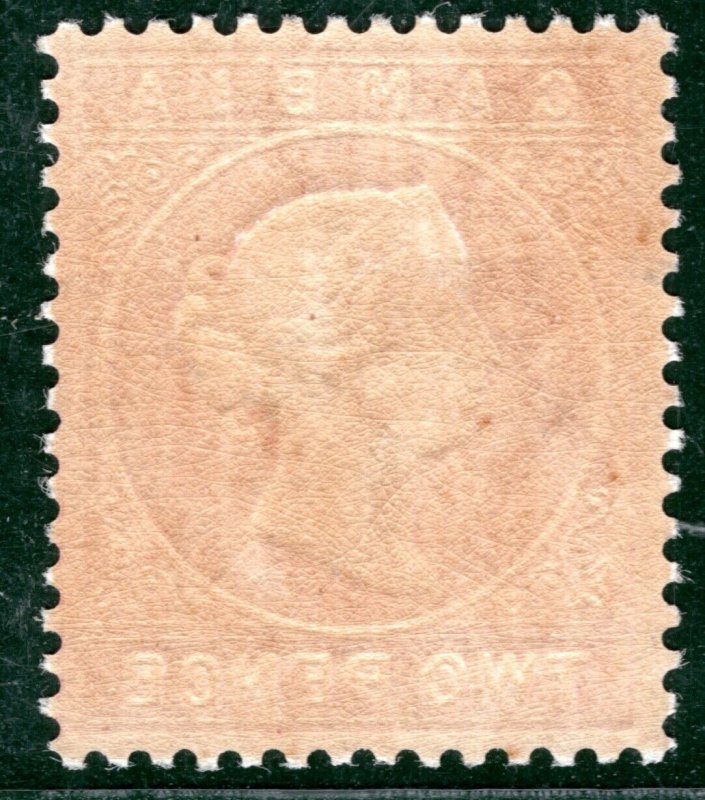 GAMBIA QV Classic Stamp SG.13B 2d Rose WMK UPRIGHT Mint LMM Cat £65++ CBLUE71 