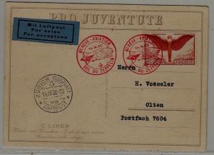 Switzerland Zeppelin card 14.9.30 Geneve