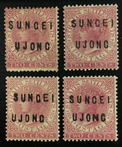 MOMEN: MALAYA NEGRI SUNGEI UJONG SG #17,19-21 MINT OG H £740 LOT #61922