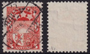 Latvia - 1931 - Scott #140 - used - National Arms