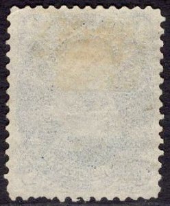 US Stamp #63B Dark Blue Variety 1c Franklin USED SCV $875. See Pics and Desc.