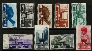 Eritrea #158-66 used to L5