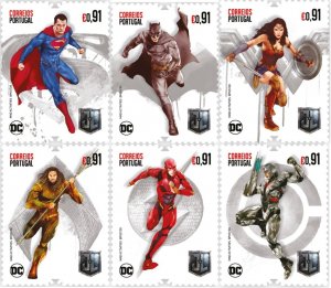 Portugal 2020 MNH Stamps Scott 4252-4257 DC Comics Books Justice League Superman