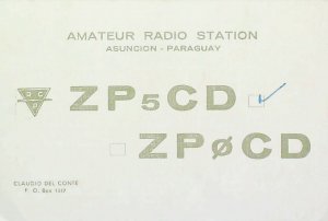 1978 ASUNCION PARAGUAY Amateur Radio QSL Card 15831-