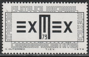 MEXICO 1058, Exmex'73 Philatelic Exhibition MINT, NH. F-VF.