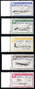 1964 Cinderella Commodore Shipping Company Guernsey Alderney Europa Set/5 MNH