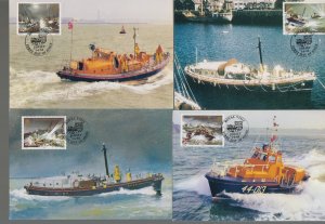 Jersey 1984 RNLI set 6 on Maxicard