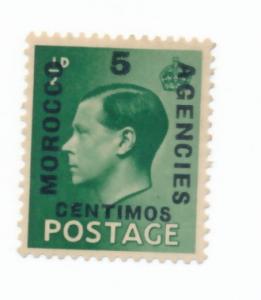 Great Britain abroad, Morocco 1936 Scott 78 MH - 5c on 1/2p, Edward VIII