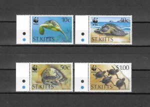 ST KITTS 1995 WWF SG 563/6 MNH