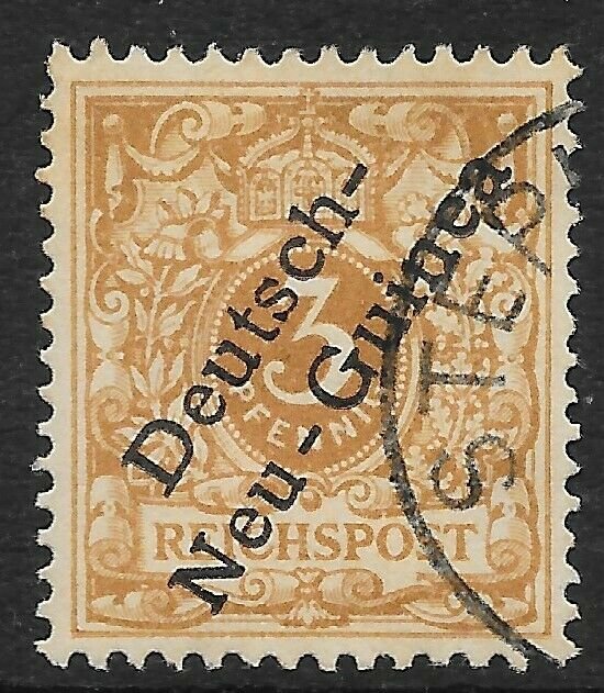 GERMAN NEW GUINEA SG1 1898 3pf BISTRE-BROWN USED