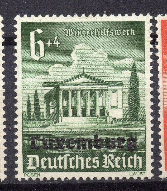 Germany Luxemburg Optd 1940 Early Issue Fine Mint Hinged 6pf. NW-05297