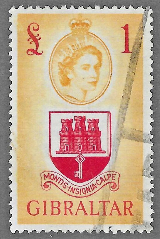 Gibraltar (1953) - Scott # 145,   Used