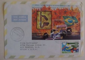 BRAZIL AUTO CAR RACE 1988 # 2130 SHEETLET TO USA SCARCE