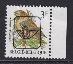 Belgium  #1219  MNH  1985  birds 3f  pre cancelled  gros-bec