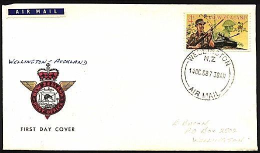 NEW ZEALAND 1968 first flight cover Wellington to Auckland.................97039