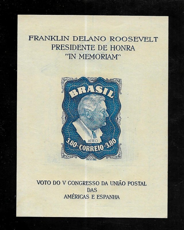 Brazil 1949- MNH - Souvenir Sheet - Scott #C76A