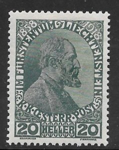 Lichtenstein #10 MH Single