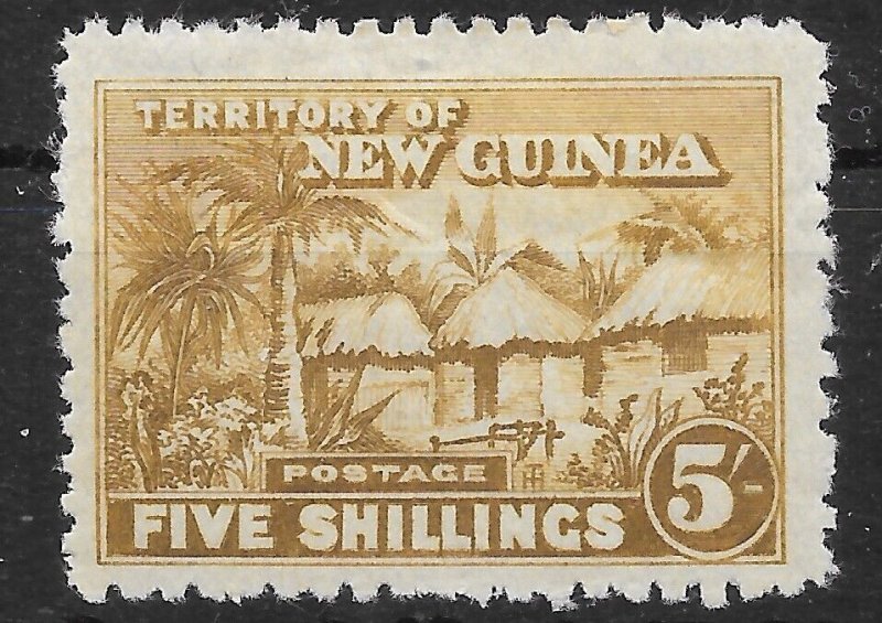 NEW GUINEA SG134 1925 5/= BISTRE MTD MINT*