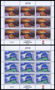 Greenland 2018 Scott #779a-780a Mini Sheets Mint Never Hinged