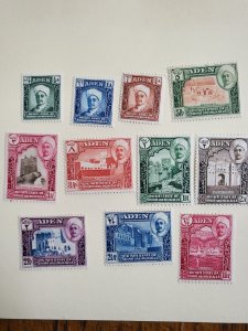 Stamps Aden Mukalla Scott #1-11 h