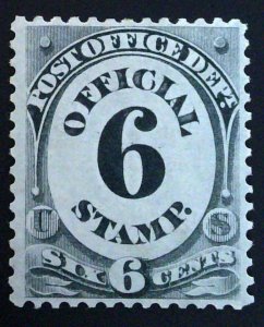 Scott #O50 - VF - 6c Black - Post Office - OG HR - 1873