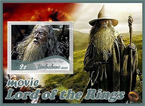 Stamps. Cinema. The Lord of the Rings 2021 year 6 sheets perforated MNH**