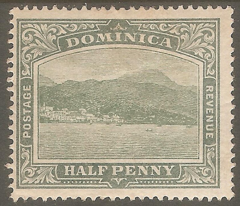 DOMINICA Sc# 25 MH F Wmk 1 Roseau Mountain