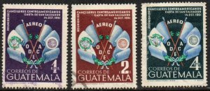 Guatemala SC #C204-C206 Used