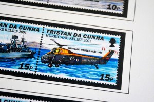 COLOR PRINTED TRISTAN DA CUNHA 1952-2010 STAMP ALBUM PAGES (139 illustr. pages)