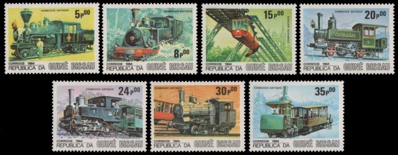 1984 Guinea Bissau 826-832 Locomotives 7,50 €