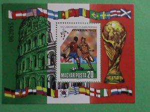 HUNGARY STAMP:1990-SC#3247-WORLD CUP SOCCER CHAMPION-ITALY-MINT STAMP S/S