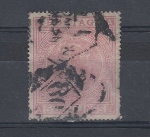 GB QV 1867 5/- Rose SG126 Plate 2 Fine Used JK1477 