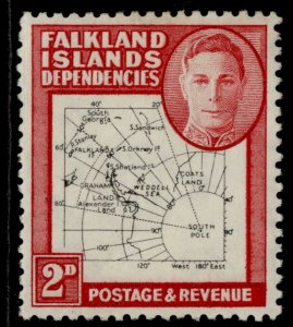 Falkland Islands - Gvi Sg G11 Outbuildings, 2d Black & Carmine, M Condition-