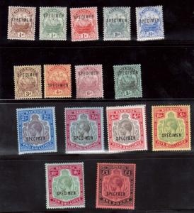 Bermuda #40s - #54s (SG #44s - #51s & #51bs - #55s) VF Mint Complete Set Of 15