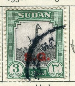 BRITISH PROTECTORATE EAST AFRICA; 1951 Pictorial Official 'SG' used 3m. value