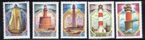 Russia 5179-83 - Mint-NH - Lighthouses (1983) (cv $1.70)