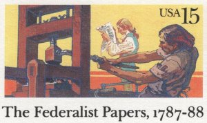 #UX126 15c The Federalist Papers, Mint **ANY 5=FREE SHIPPING**