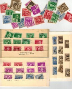 1940 FAMOUS AMERICANS 859-893 HAS 2 COMPLETE SETS MINT NH & USED 70 Stamps Total