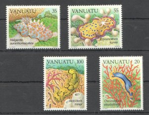 SS0064 1985 VANUATU MARINE LIFE FISHES FAUNA #712-5 1SET MNH