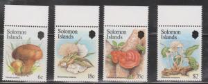 SOLOMON ISLANDS Scott # 515-18 MNH - Mushrooms