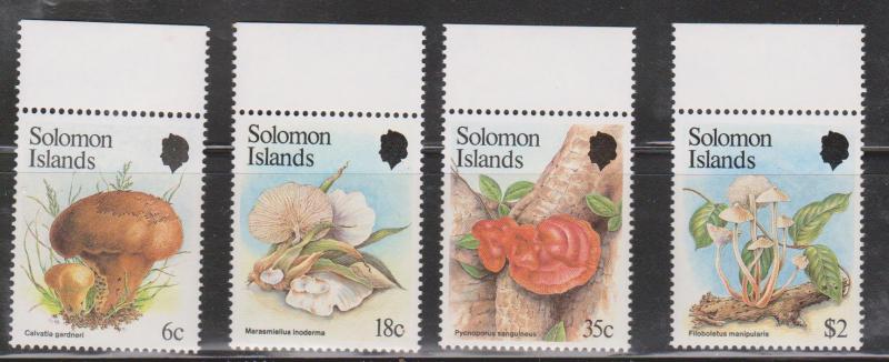 SOLOMON ISLANDS Scott # 515-18 MNH - Mushrooms
