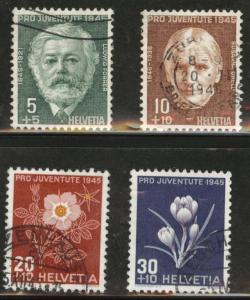 Switzerland Scott B150-153 used 1945 semipostal set CV$9