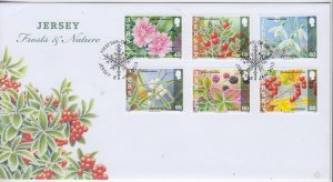 Jersey 2013, 'Frosts & Nature' , set of 6. , on FDC