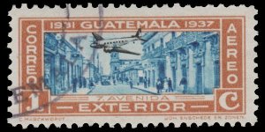 GUATEMALA STAMP 1937. SCOTT # C80. USED. # 5